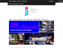 Tablet Screenshot of effectivemedia.be